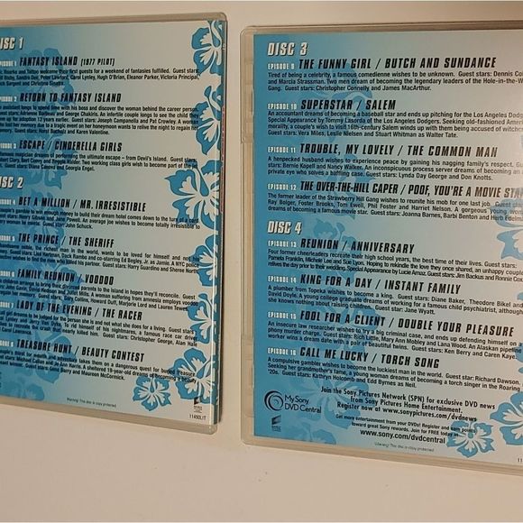 Fantasy Island DVD Season 1 Complete 4 disk set - Picture 2 of 2